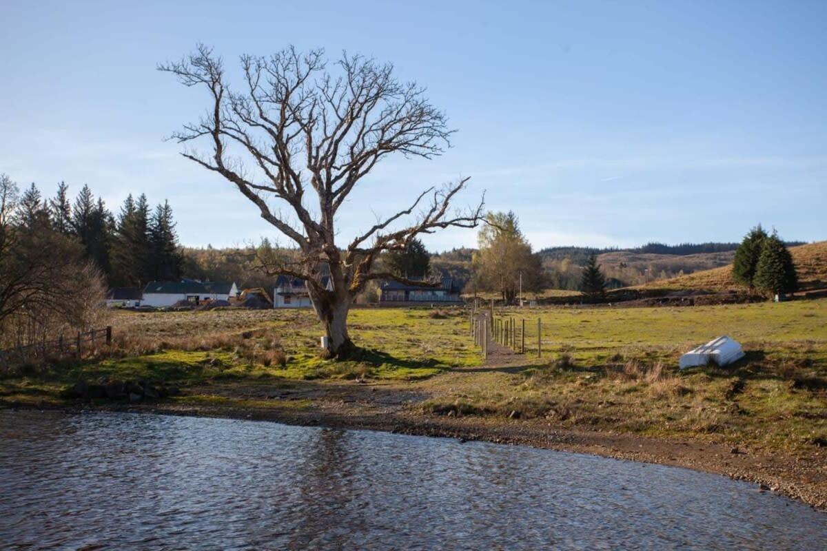 New Build Lodge With Stunning Views Of Loch Awe Hayfield  Luaran gambar