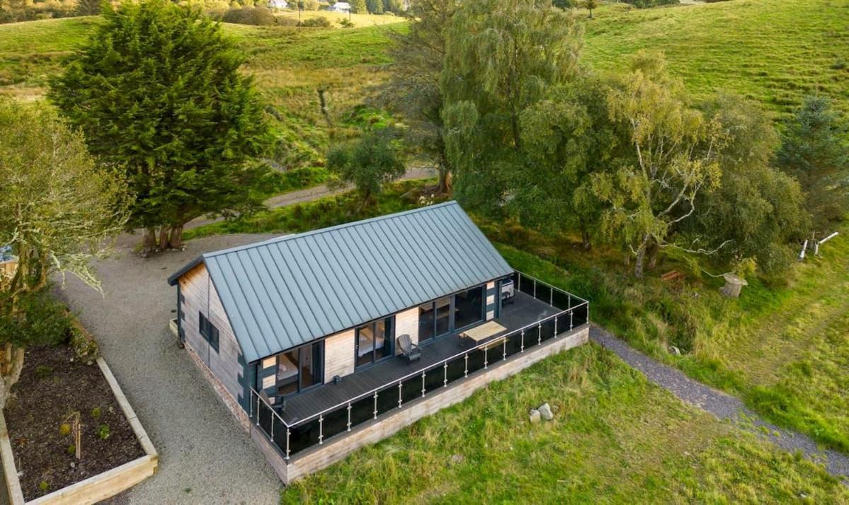 New Build Lodge With Stunning Views Of Loch Awe Hayfield  Luaran gambar
